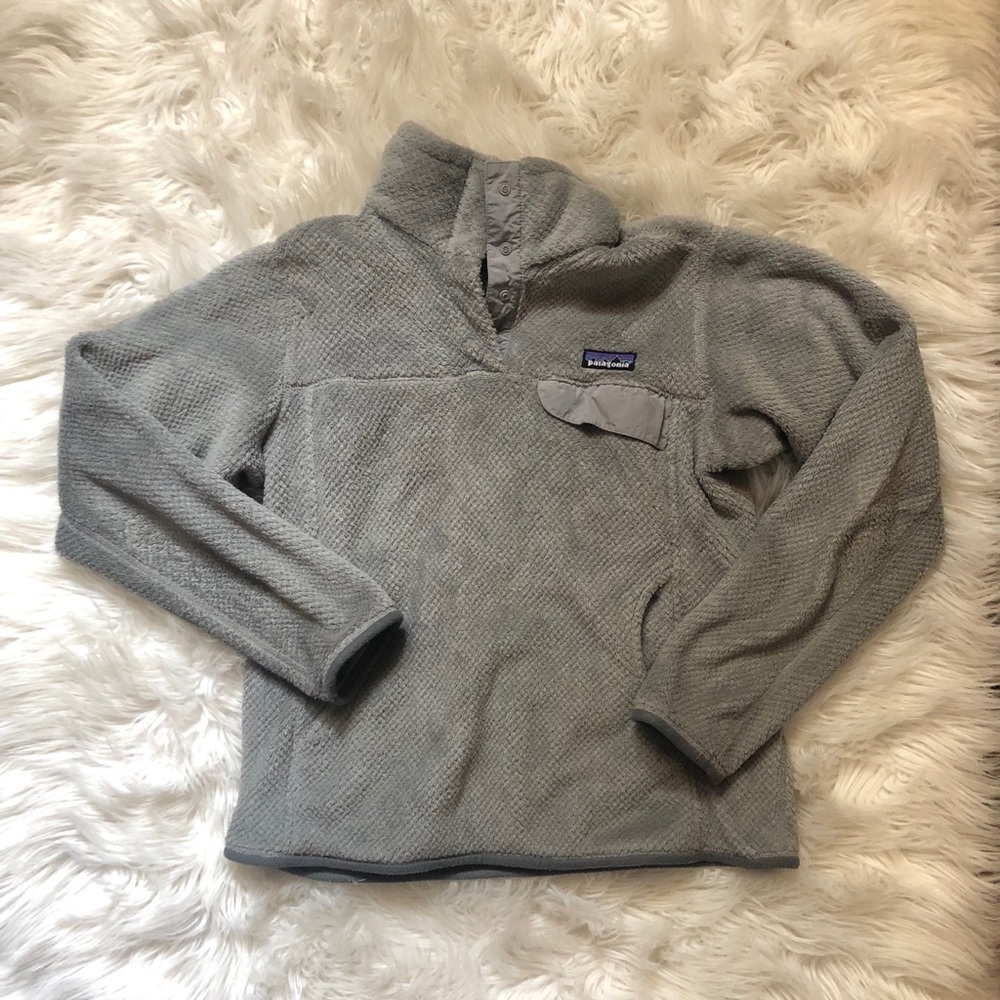 Women’s Patagonia grey synchilla fleece